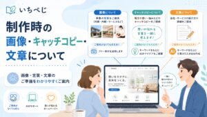制作時の画像・キャッチコピー・文章について